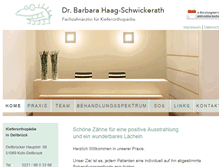 Tablet Screenshot of kfo-haag.de